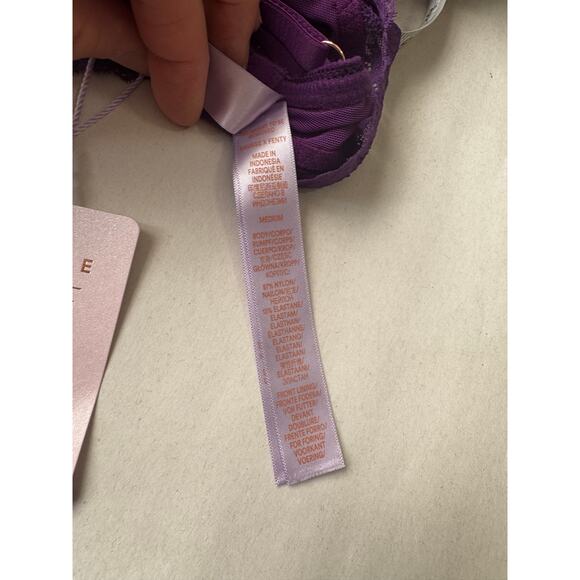 Savage X Fenty Lingerie Bundle Yellow Floral Set & Purple Lace Bodysuits (S/M) - Picture 7 of 8